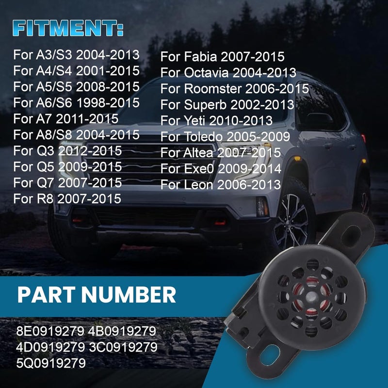 cycwer 8E0919279 Car Warning Buzzer, Fits For A4 A6 TT Q3 Q7 Q5 Amarok Beetle Caddy Eos Golf Jetta, PDC Reverse Radar Parking AidRepalce 4B0919279 4D0919279 3C0919279 5Q0919279 Warning Buzzer - Image 2